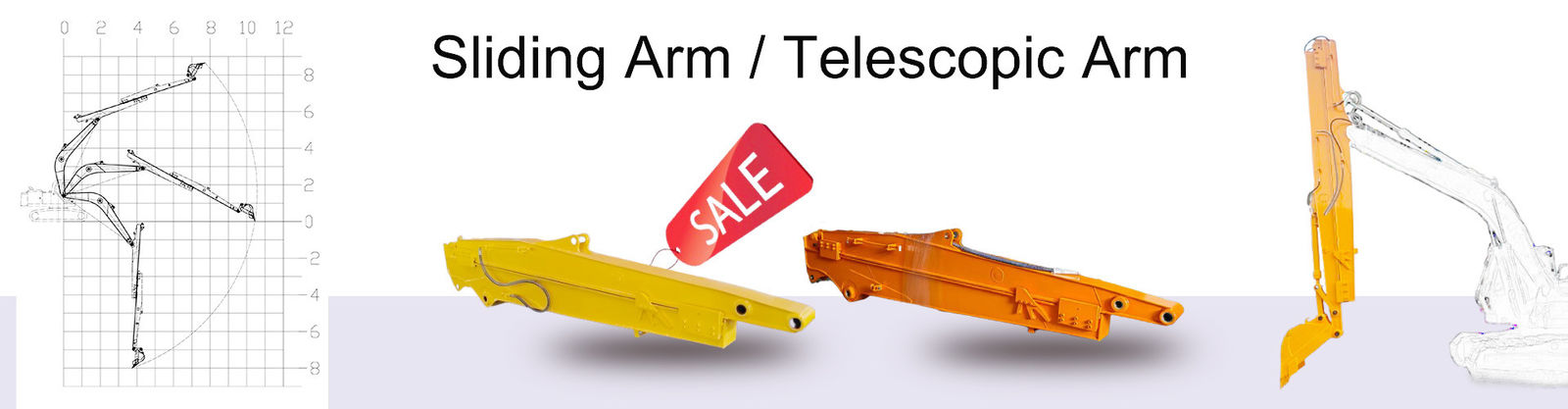 lengan terowongan excavator