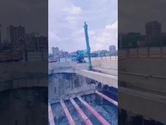 Excavator tiga bagian lengan teleskopik