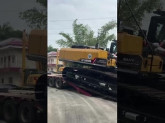 Dua Bagian Excavator Telescopic Boom Arm Dengan Standar Atau Clamshell Bucket