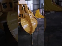 Excavator Grapple Grabbing Steel Stone Gravel Excavator Attachments Penggalian