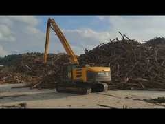 Excavator lengan panjang dengan hidraulik Grapple Excavator Heavy Duty