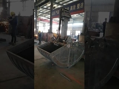 Long Boom Arm Excavator dengan Ember