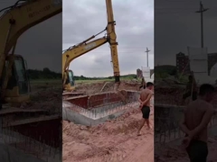 Lebih dari 4 Tahun Menggunakan Excavator Telescopic Arm untuk Menggali Caisson