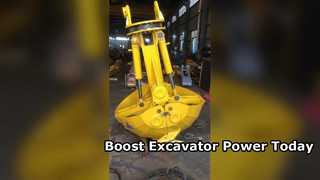 Ambil Ekskavator Clamshell Bucket Ekskavator Grapple Ekskavator