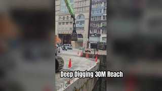 Lihat Mengapa Memilih Lengan Dipper Teleskopik Ekskavator 25M 30M dengan Bucket Clamshell 1,5CBM