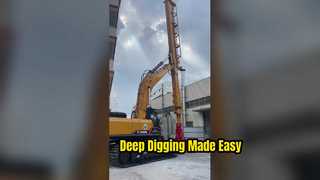 Lengan Dipper Teleskopik Ekskavator dengan Grapple Bucket Clamshell untuk Sany Ekskavator