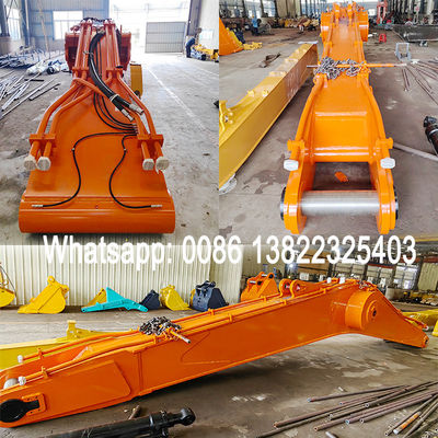 Pekerjaan Konstruksi Excavator Long Reach Arm 22m Dengan Ember Untuk Dredging