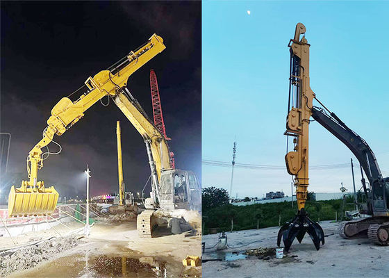 35m Excavator Telescopic Dipper Arm Untuk Pekerjaan Konstruksi Kapasitas Ember Besar