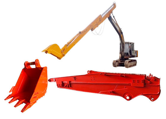 12M 10M Telescopic Digger Sliding Boom Arm, Q355B Pengikat Excavator
