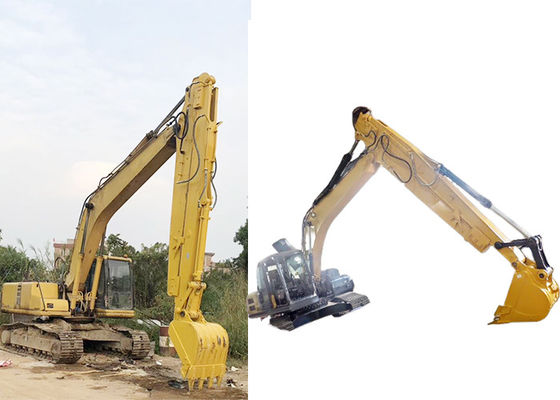 10m Penggalian kedalaman Excavator Telescopic Boom Arm Double Limit Desain