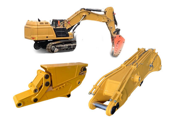 Kekuatan tinggi Q355B Excavator Tunnel Arm Disesuaikan Excavator Boom Attachment