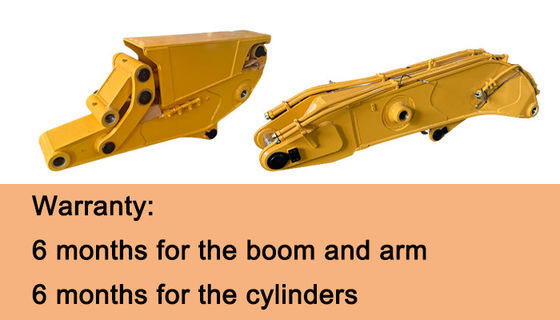 Plat yang lebih tebal Excavator lengan pendek dengan ember / pemutus penggalian terowongan