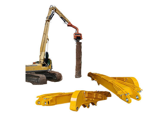 16m 18m 19m Excavator Piling Boom dan Arm Pile Driver Attachment Kekuatan tinggi