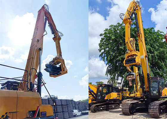 24m excavator tumpukan mengemudi lengan, Long Reach Boom Untuk 65ton excavator