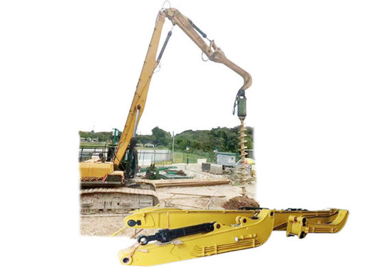 16m 18m 19m Excavator Piling Boom dan Arm Pile Driver Attachment Kekuatan tinggi