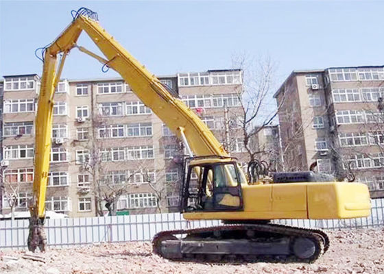 Q355B Q690D Penghancuran Long Reach Boom 20m 30m Untuk Excavator High Reach