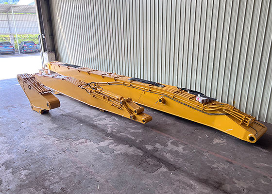 Q355B Q690D Penghancuran Long Reach Boom 20m 30m Untuk Excavator High Reach