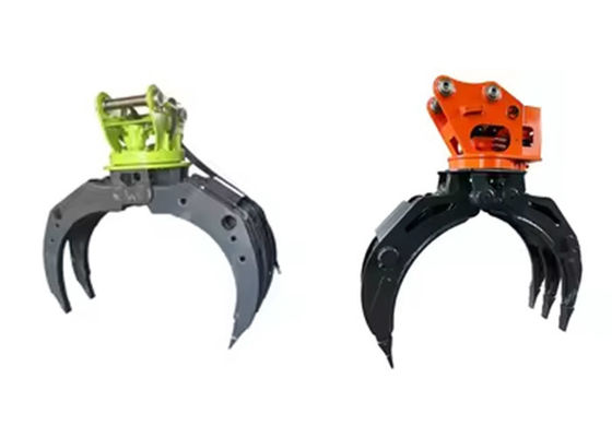 OEM 360 derajat Rotasi Hydraulic Grapple Untuk 4-55tons Excavator