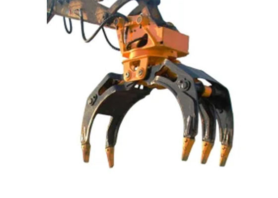 Multifunctional Digger Hydraulic Rock Grab Attachment Q355B Excavator Log Grapple
