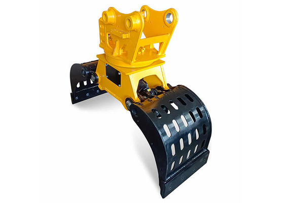Multifunctional Digger Hydraulic Rock Grab Attachment Q355B Excavator Log Grapple