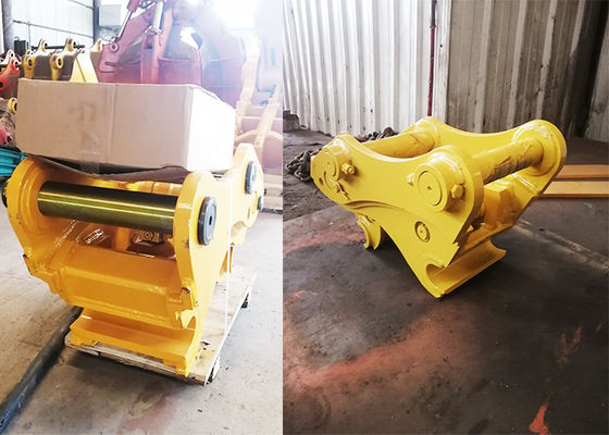Ekskavator Efektif Tinggi Quick Hitch Hydraulic Quick Hitch Coupler Untuk Penggali 20 Ton