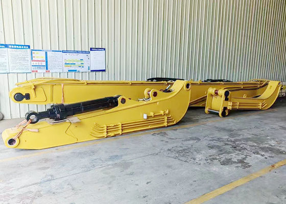 Q355B / Q690D Hydraulic Excavator Pile Driver Boom Dengan Tinggi Tumpukan 19m
