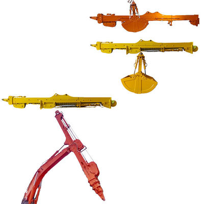 BS900E Digger Telescopic Dipper Arm Dengan Clamshell Bucket Efektif Tinggi