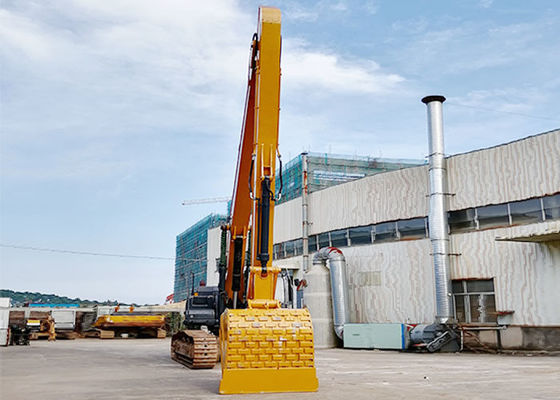 Q690D Excavator Long Reach Boom Dengan Bucket Cylinder Untuk Mengunggah Pasir