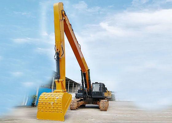 Q690D Excavator Long Reach Boom Dengan Bucket Cylinder Untuk Mengunggah Pasir