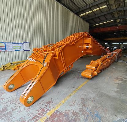 Q690D Excavator Long Reach Boom Dengan Bucket Cylinder Untuk Mengunggah Pasir