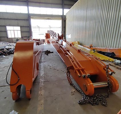 Custom Excavator Long Reach Boom Extension Arm untuk proyek jangkauan tinggi ZX1200