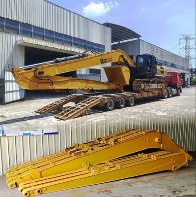 Long Reach Boom Excavator Untuk Pekerjaan Dredging Menggunakan Bahan Q355B