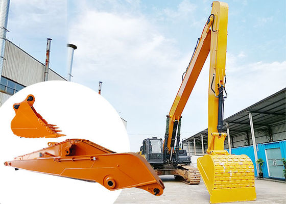 Customized Color Excavator Long Reach Boom 24m Untuk Pengeboran atau Penggalian Pasir