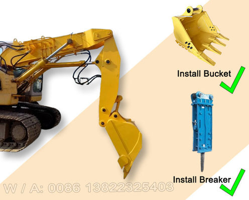 Peralatan Bangunan Boom Tunnel Excavator Arm Short Reach Q355B Material