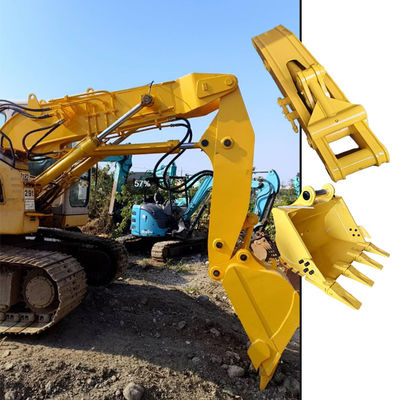 Peralatan Bangunan Boom Tunnel Excavator Arm Short Reach Q355B Material