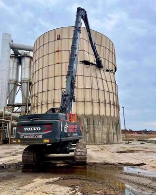 Tiga Bagian Telescopic Demolition Boom, Q355B Q690D Demolition Excavator Arm