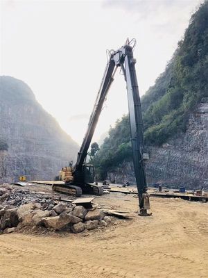 Tiga Bagian Telescopic Demolition Boom, Q355B Q690D Demolition Excavator Arm