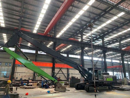 Custom Long Reach Hydraulic Boom Arm Untuk High Reach Demolition Excavator