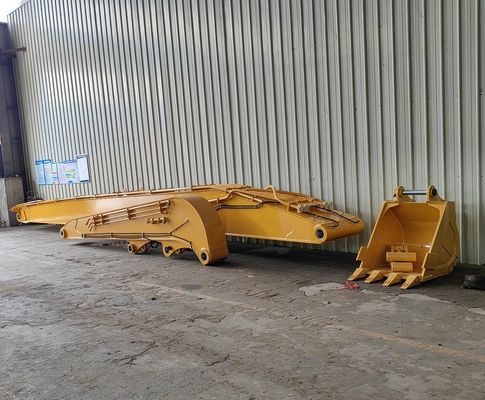 Excavator jangkauan panjang Vibrating Tumpukan Driving Arm Untuk Konstruksi Tumpukan Solusi