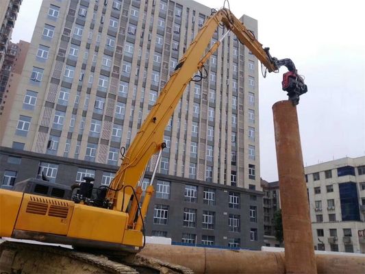 Excavator Mounted Sheet Pile Driver Long Reach Arm, Excavator Pile Boom Arm