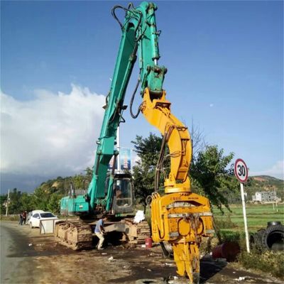 Customized Color Excavator Pile Driving Boom Arm Dengan Hammer Auger Attachment