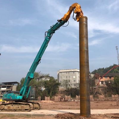 OEM Excavator Pile Driving Boom Arm vibratory pile hammer Perlengkapan