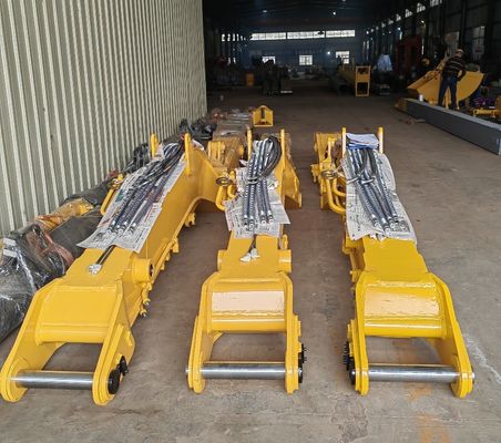 Perlengkapan Excavator Tunnel yang serbaguna lengan boom pendek yang dapat disesuaikan untuk berbagai tanah