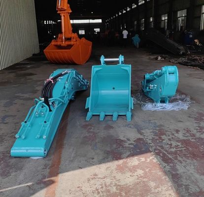 Memperpendek Heavy Duty Excavator Rock Boom Dan Arm Penggalian Terowongan Penggalian Basement