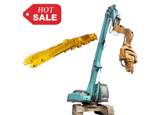 Customized Color Excavator Pile Driving Boom Arm Dengan Hammer Auger Attachment