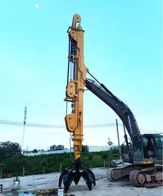 Heavy Duty Excavator Extendable Arm, Long Reach Telescopic Boom Untuk Penggalian