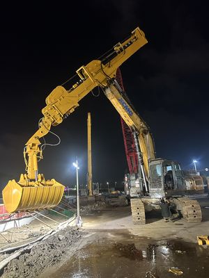 Penggalian yang dapat disesuaikan Teleskopik Hidrolik Arm Digger Telescopic Boom BS900E Q355B