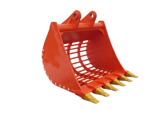 Q355B Excavator Skeleton Bucket Sieve Bucket Berputar Efektif Tinggi