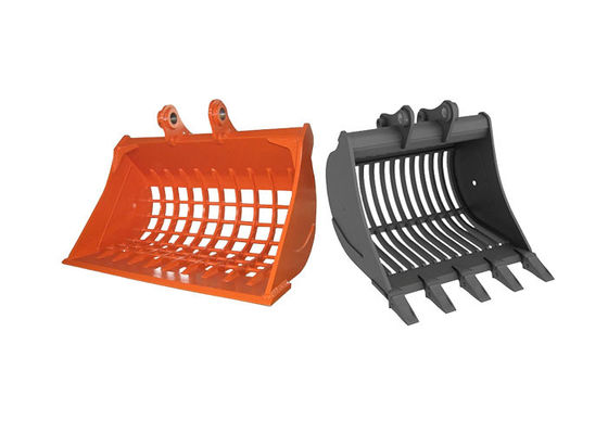 Q355B Excavator Skeleton Bucket Sieve Bucket Berputar Efektif Tinggi