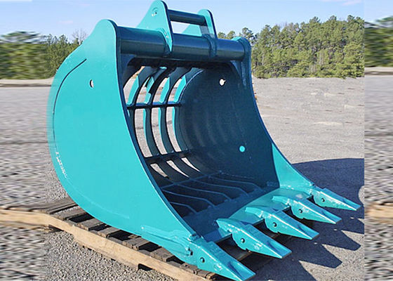 Q355B Excavator Skeleton Bucket Sieve Bucket Berputar Efektif Tinggi